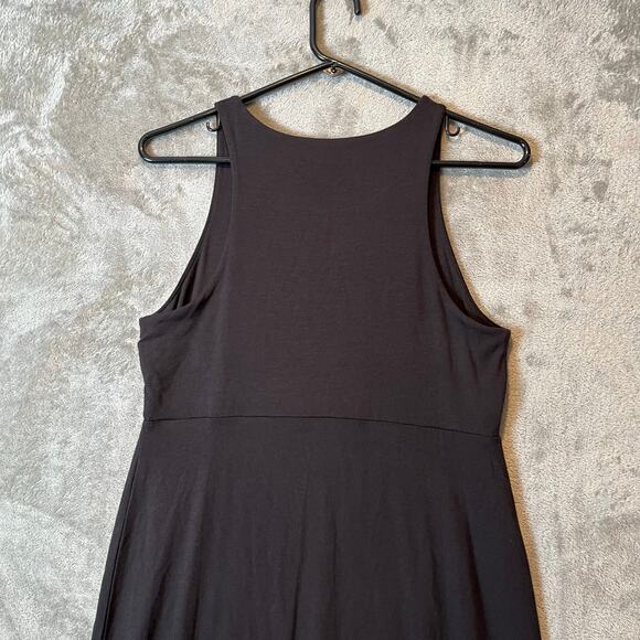 Athleta Santorini High Neck Solid Dress Black Size Small Tall - Picture 2 of 7
